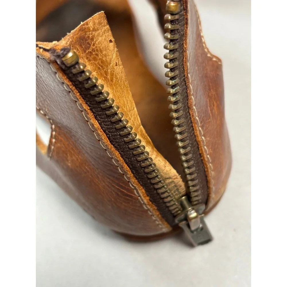 Bed Stu Womens Brown Soto Leather Sandals Size 6 Boho Gladiator Rustic Flats - Picture 11 of 12